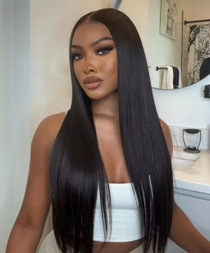 6x6 HD Lace Closure Straight Wave Wigs 10-30 Inches Glueless Human Hair 