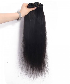 Straight Pu Clip In Human Hair Extensions For Sale 