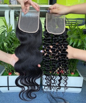 Body Wave Human Hair 4x4 HD Lace Closure Invisible Knots