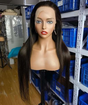 Straight Wave 13x6 Lace Front Wigs With Fake Scalp 