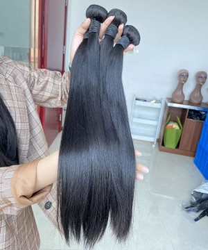 Quality Bohemian Straight Human Hair Weave Bundle For Women 