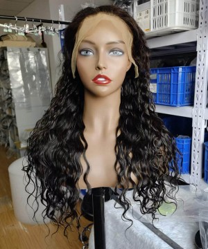 130% Denisty Fake Scalp Water Wave 13x6 Lace Front Wigs