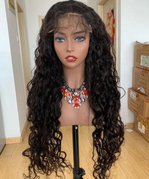 Water Wave 4X4 HD Lace Closure Wigs 180% Density Sales For Women