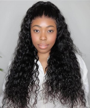 Water Wave 2x6 HD Lace Closure Human Hair Wigs Glueless 130% Density