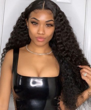 Loose Curly 6X6 HD Lace Closure Wig For Black Women 180% Density