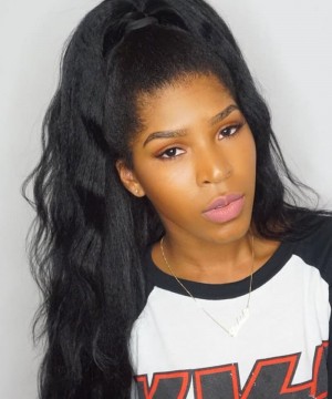 6X6 HD Lace Closure Wigs Light Yaki Straight Wig 180% Density 10-30 Inches