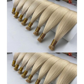 #1001 Color Straight I Tip Human Hair Extensions