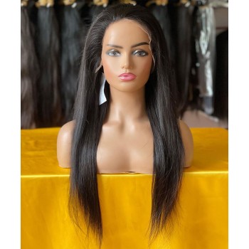 Straight 150% Density Silk Base Lace Front Human Hair Wigs