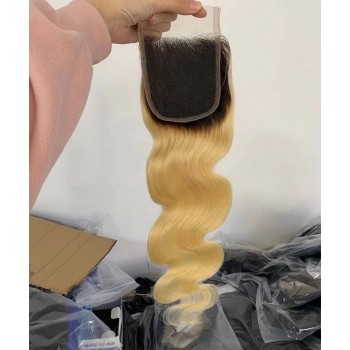 1B/613 Color Body Wave Lace Closure 8-20 Inches Sales