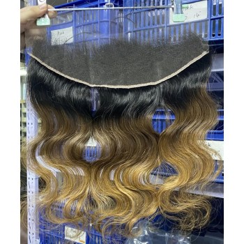 #1B/4/27 Three Tone Color Body Wave Frontal Closures