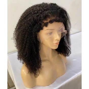 4B 4C Afro Kinky Curly 150% Density Lace Front Wigs