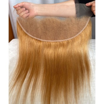 #27 Color Straight 13X4 Lace Frontal Closures Human Hair