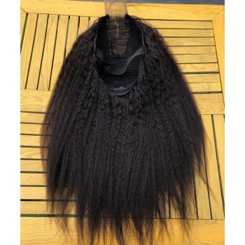 Kinky Straight 2X6 Lace Closure Wigs 150% Density For Sale