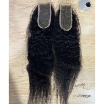 Kinky Straight 2X6 Lace Closure Human Hair 8-20 Inches Sales