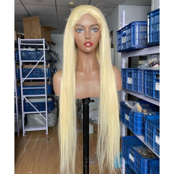 613 Color Straight Lace Closure Wigs With Baby Hair