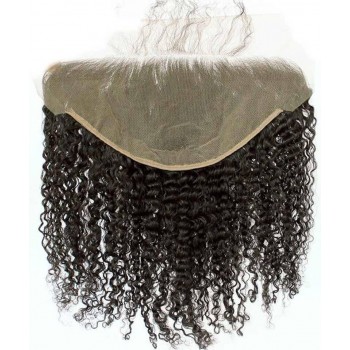 3B 3C Kinky Curly 13x6 Lace Frontal Closure Human Hair
