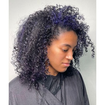 3B3C Kinky Curly Human Hair Wigs 200% Density 6x6 HD Lace Closure Wigs