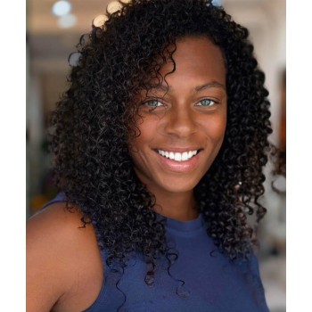 2x6 HD Lace Closure 3B3C Kinky Curly Wigs 130% Density 10-30 Inches