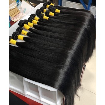 32 to 40 Inches Long Length Straight Human Virgin Hair Bundles