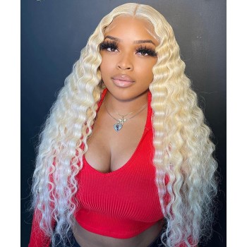 613 Blonde Color 13X6 Lace Front Wig Loose Wave