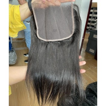 Straight Human Hair 6x6 Lace Closure Pre Plucked For Sale
