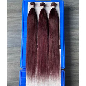99J Color Light Yaki Straight Bundles For Women 10-30 Inches High Quality