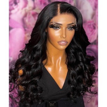 6x6 HD Lace Closure Body Wave Wigs 130% Density 10-30 Inches Human Hair