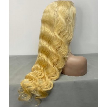 613 Blonde Color Body Wave 360 Lace Frontal Wigs