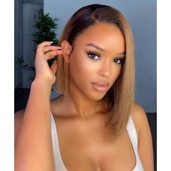 1B/30 Two Tone Cheap Ombre Wigs 150% Density
