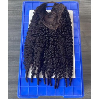 Burmese Curly U Part Wigs Human Hair With Breathable Feeling Cap 10-30 Inches