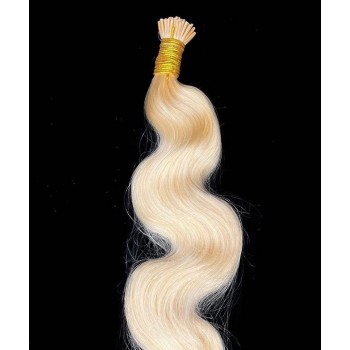 613 Blonde Color Straight I Tip Hair Extensions 8-30 Inches