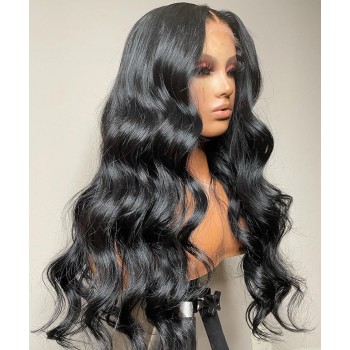 Body Wave T Part Lace Wigs Human Hair For Black Women