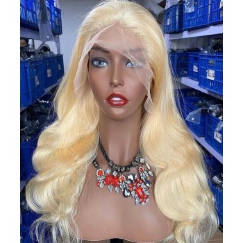 613 Blonde Body Wave 13X4 Lace Front Human Hair Wigs
