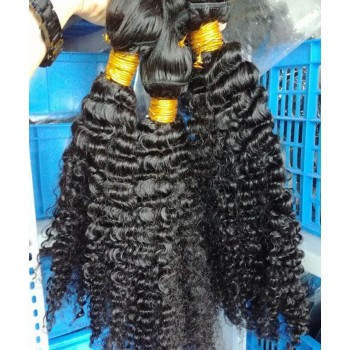 Kinky Curly Human Hair Braiding In Bundles Online Sale