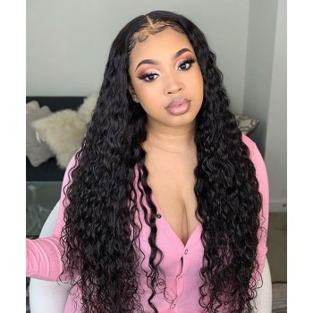 Loose Curly 250% Density Lace Front Human Hair Wigs