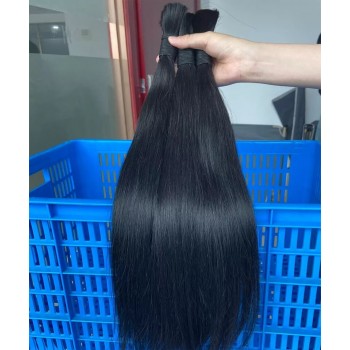 Brazilian Straight Human Hair Bulk Braiding Extensions