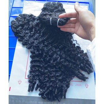 Burmese Curly Bundles With Circle Ending Hair Bundles For Women Human Hair