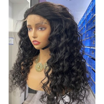 250% Density Loose Wave 4X4 Lace Closure Human Hair Wigs