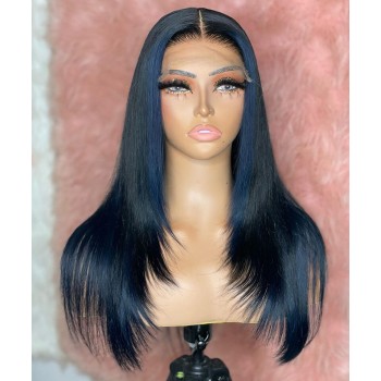 150% Density Straight 4X4 Lace Closure Wigs With Baby Hair