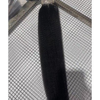 Coarse Yaki Straight 2X6 Lace Closure 8-20 Inches Human Hair