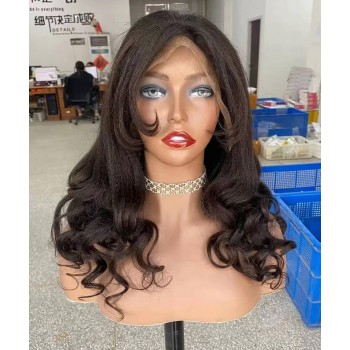 Breathable Cap 13x6 Lace Front Wigs Light Yaki Straight