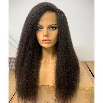 Kinky Straight 13X2 New Lace Part Human Hair Wigs