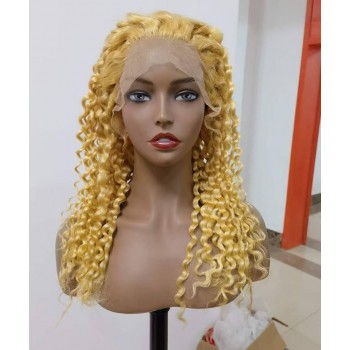 613 Color Loose Curly 13X4 Lace Front Human Hair Wig