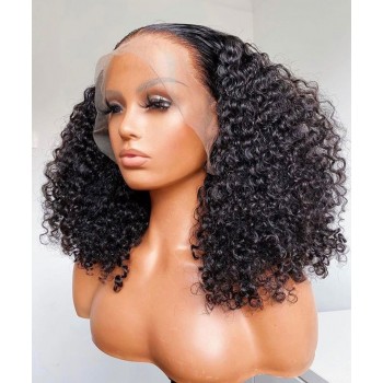 3B 3C Kinky Curly 13x6 Hd Lace Front Human Hair Wig