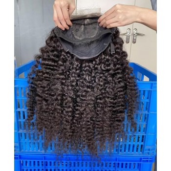 Good Deep Curly 4X4 Lace Closure Wigs With Baby Hair