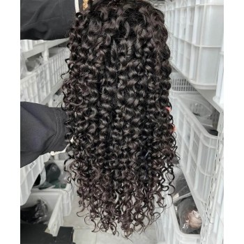 Good Deep Curly 13X2 Lace Front Human Hair Wigs
