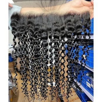 Kinky Curly 13x6 Lace Frontal Closure 10-20 Inches