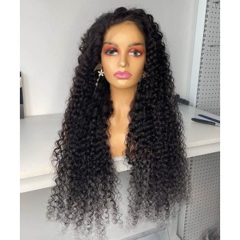 Deep Curly HD Lace 13x4 Lace Front Wigs 10-30 Inches Human Hair Wigs