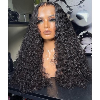 Loose Curly 6X6 HD Lace Closure Wig For Black Women 180% Density