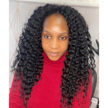 Human Hair Wigs Deep Wave 6X6 HD Lace Closure Wig